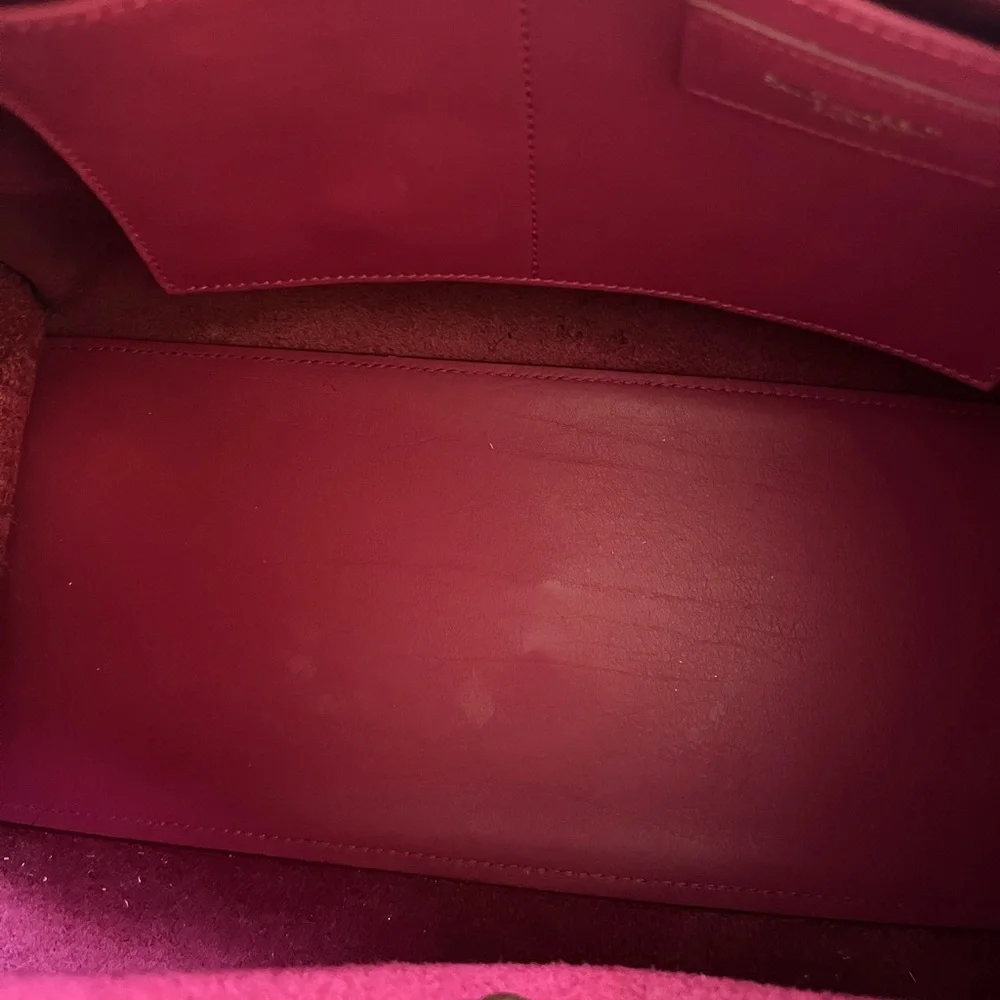 Saint Laurent Fuchsia Leather Satchel - Picture 5 of 12